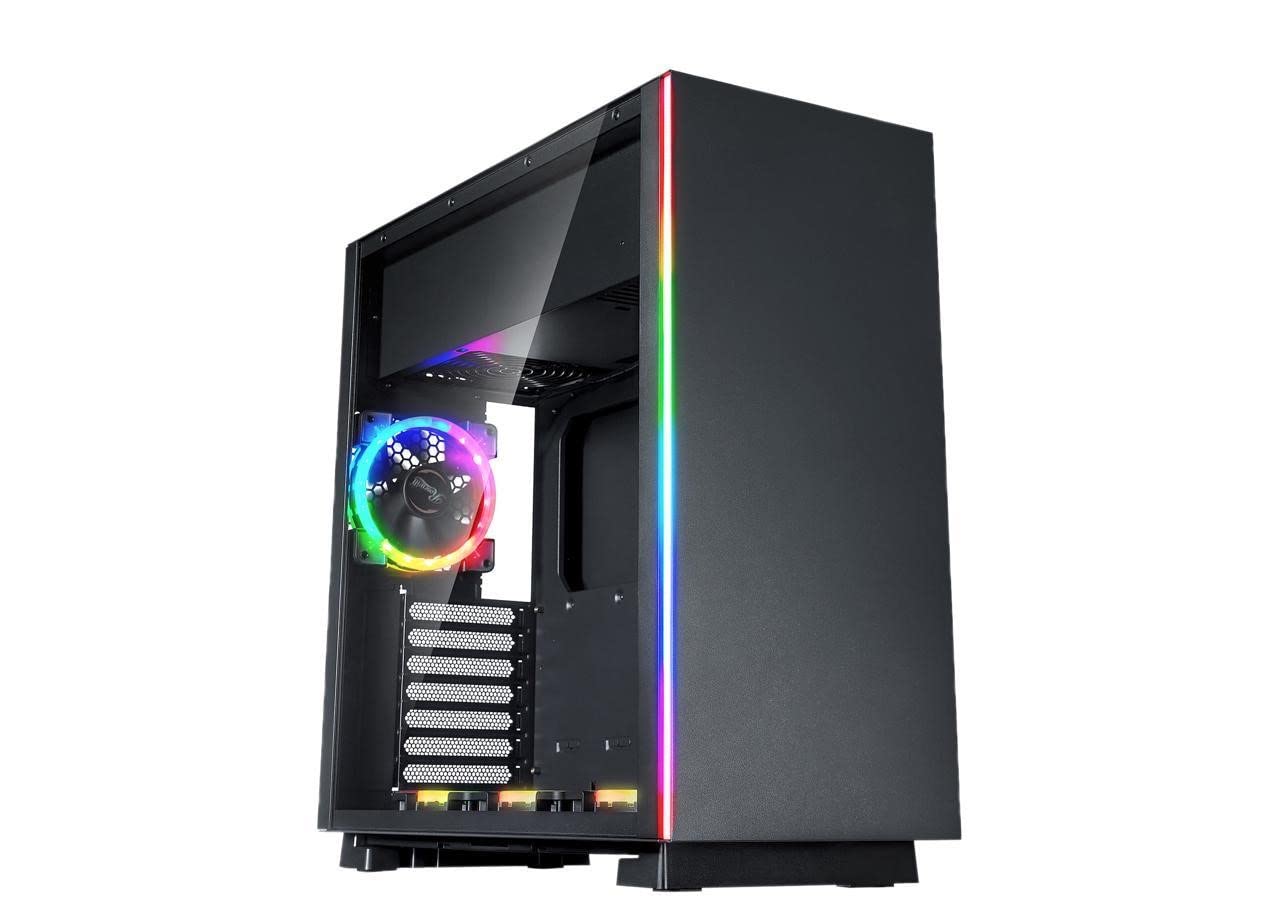 EXCELIUS Gaming Desktop PC, Intel Core i5-6500 3.6GHz, 16GB DDR4 RAM, GeForce GTX 1650 OC, 250GB SSD, 1TB HDD, WiFi Ready & Windows 10 Pro, RGB Fans and RGB Lighting