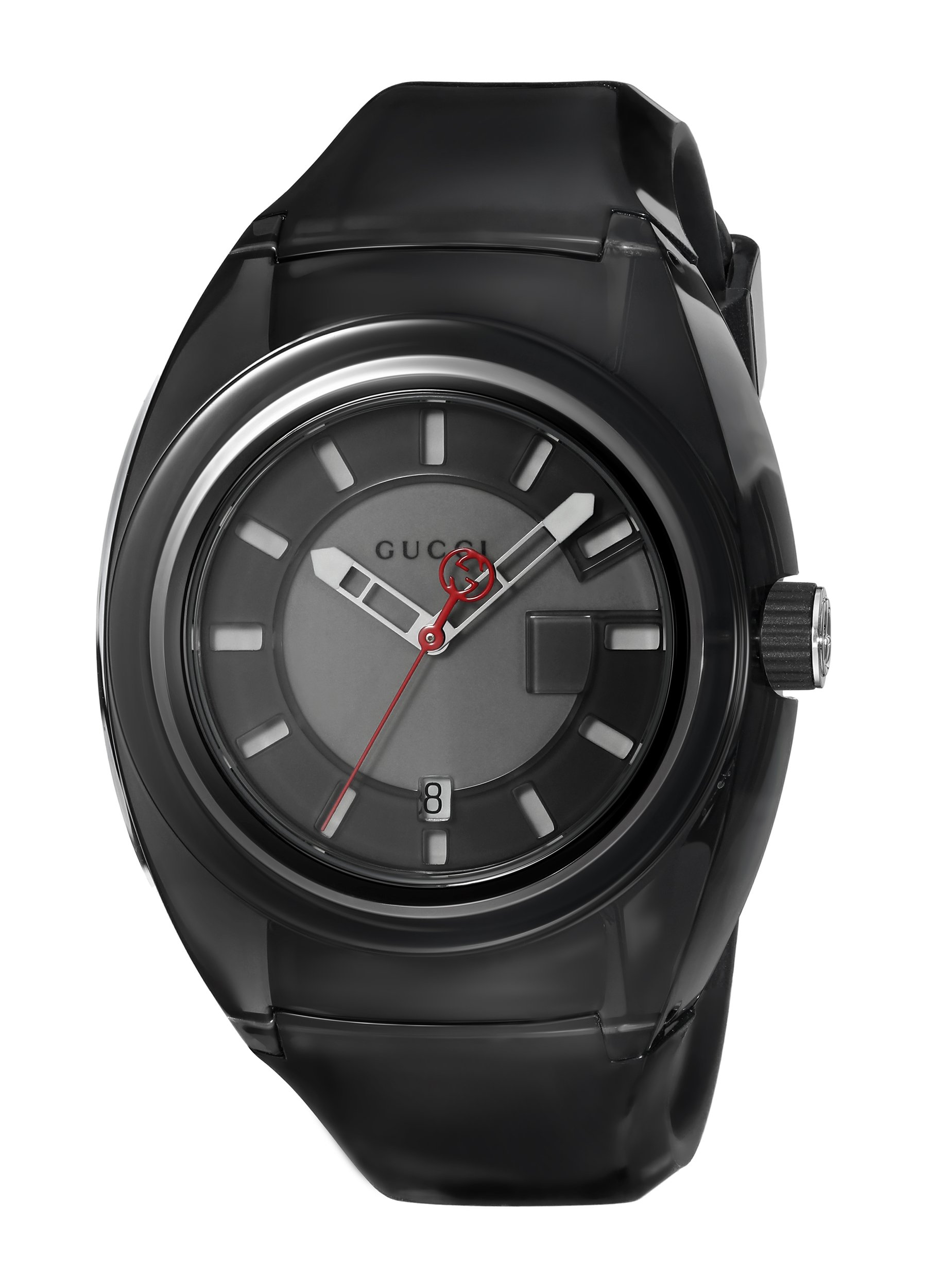 Quartz Stainless Steel and Rubber Casual Black Men's Watch(Model: YA137111)