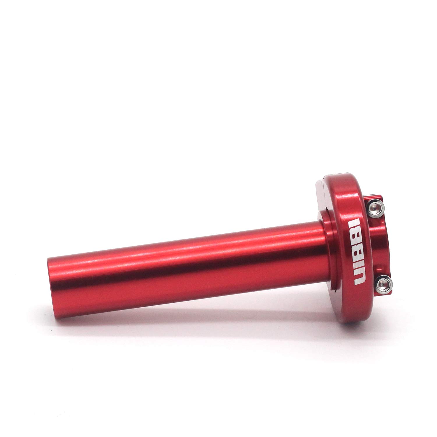 NIBBI Universal Replacement High Performance Adjustable Modified Aluminum CNC 7/8" Throttle Handlebar Accelerator Fit Motorcycle Scooter ATV Motorcross Dirt Bike GY6 Chinese Scooter (red)