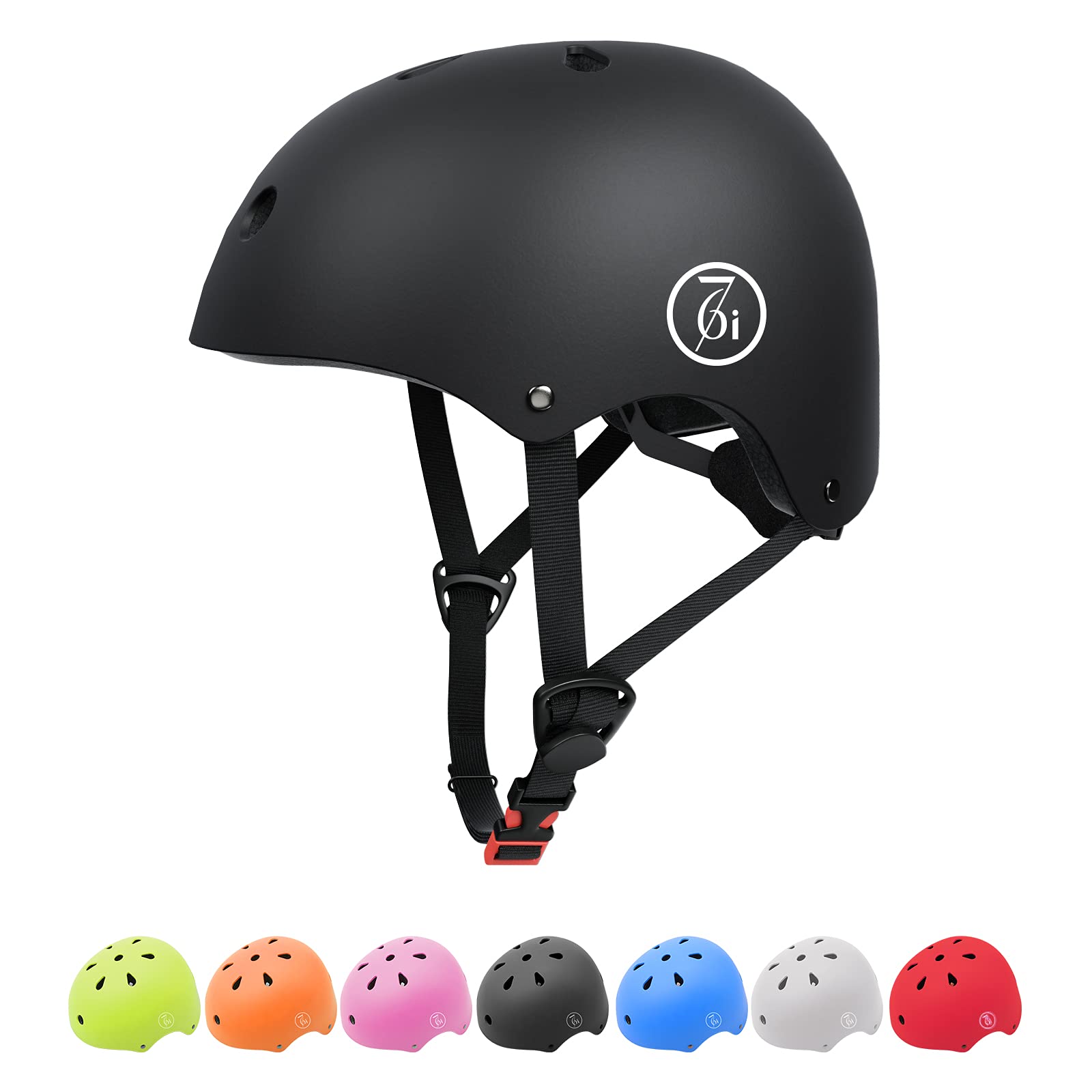 67i Skateboard Helmet Adult Bike Helmet Adjustable and Protection for Skating Helmet Adults Multi-Sports Cycling Skateboarding Scooter Roller Skate Inline Skating Rollerblading
