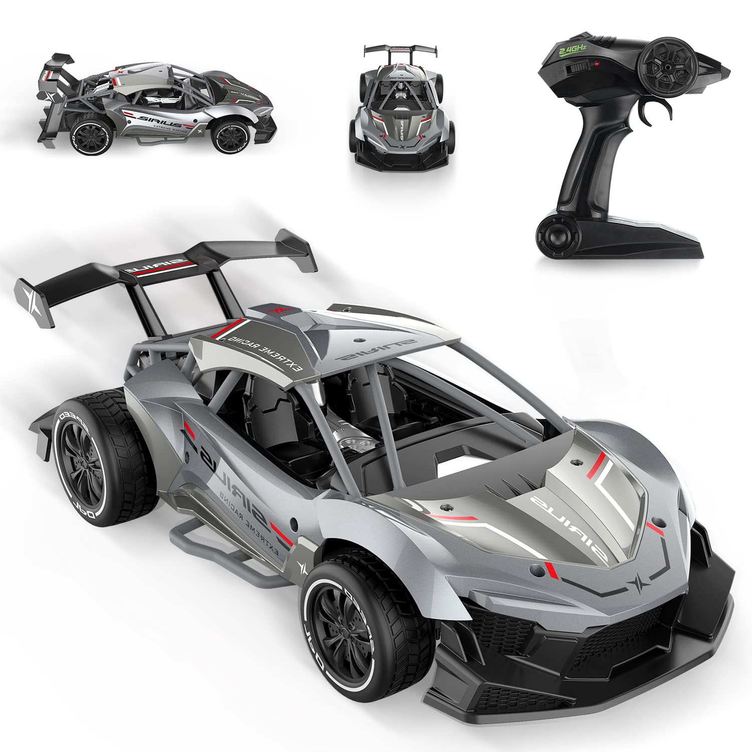 Remote Control Car for Kids, RC Cars Alloy Drift Xmas Gifts 1/14 Scale Rechargeable High Speed Sport Racing Hobby Toy Car 22+ Km/h Model Vehicle for Boys Girls Adults
