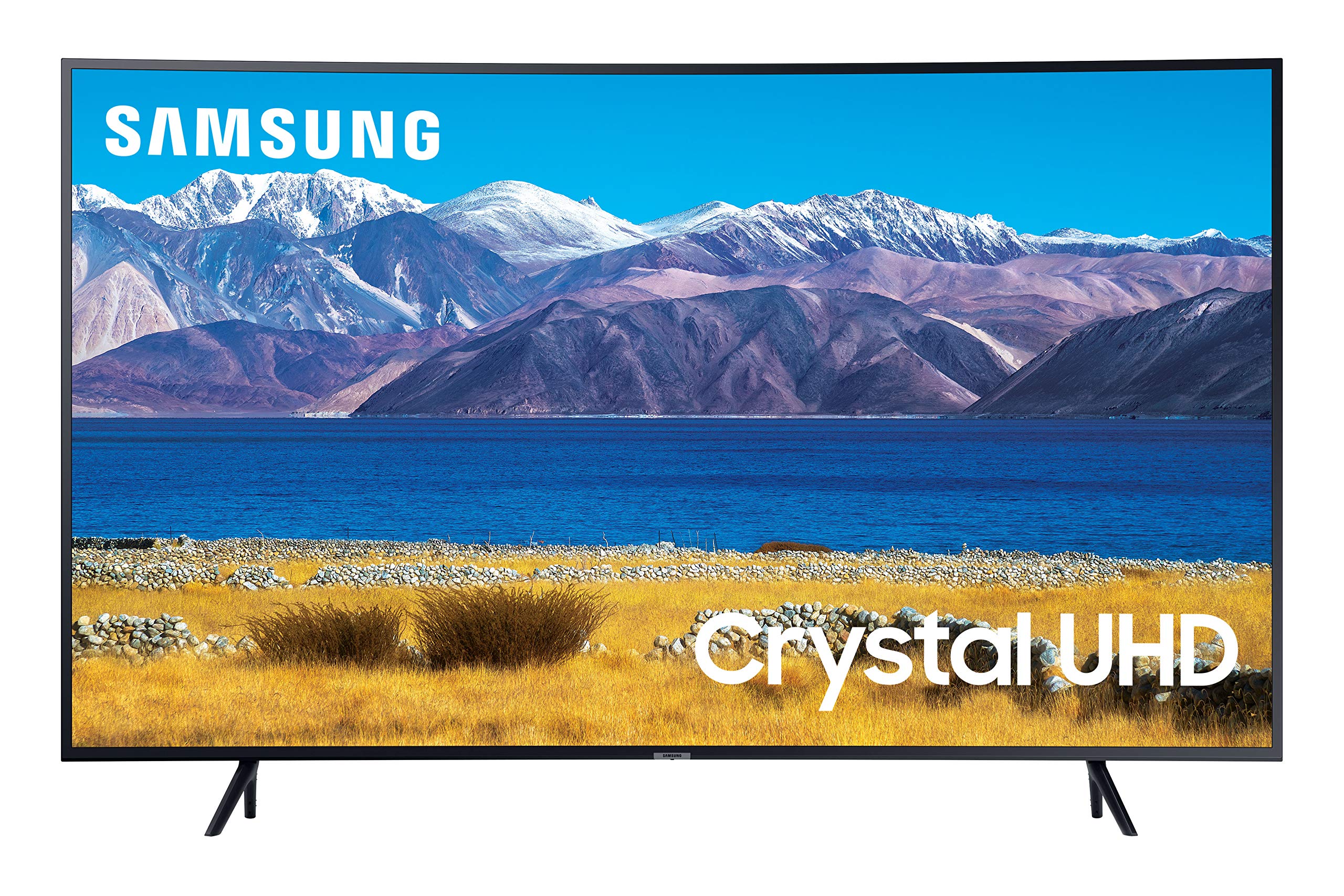 SAMSUNG 55-inch Class Curved UHD TU-8300 Series - 4K UHD HDR Smart TV With Alexa Built-in (UN55TU8300FXZA, 2020 Model)
