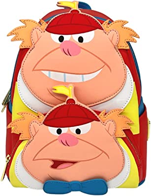 Exclusive Alice in Wonderland Tweedle Dee and Tweedle Dum Double Strap Shoulder Bag