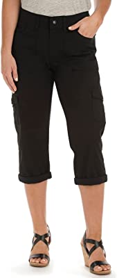 Women's Relaxed-Fit Austyn Knit-Waist Cargo Capri Pant