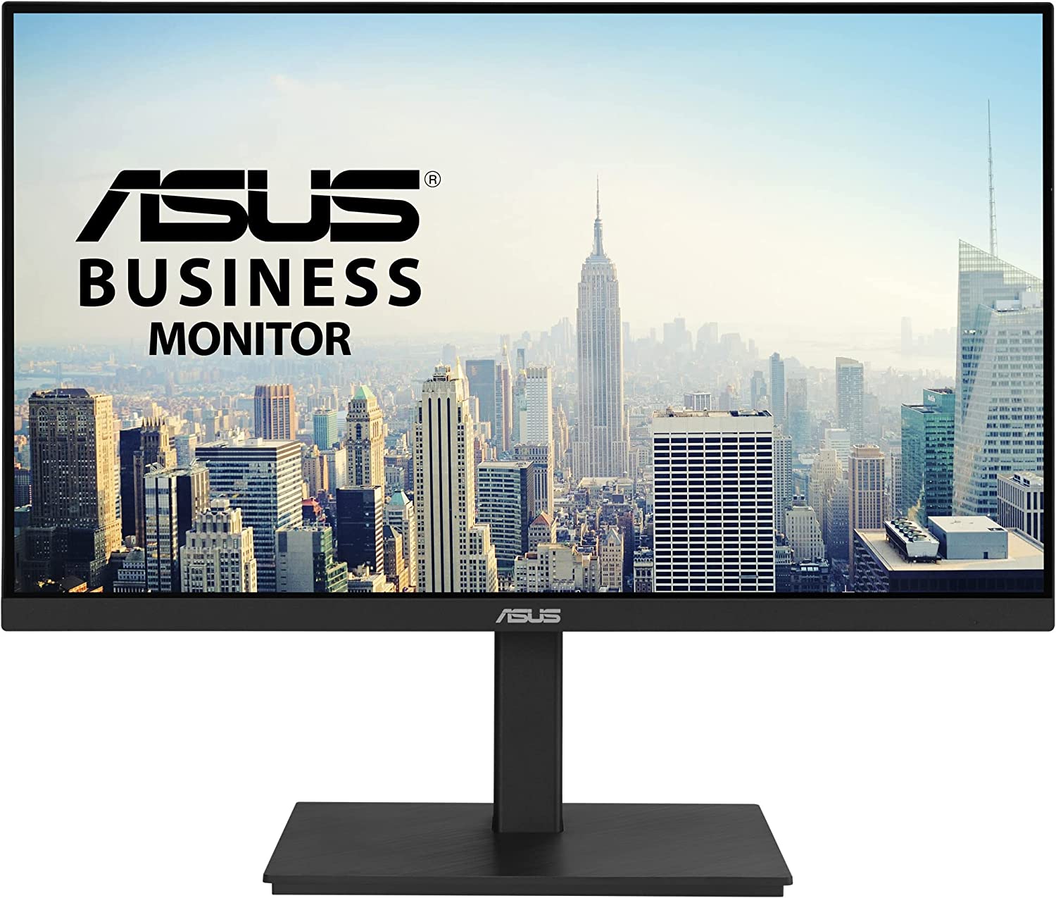         ASUS 23.8” 1080P Docking Monitor (VA24ECPSN) - Full HD, IPS, 75Hz, Adaptive-Sync, Speakers, Eye Care, Low Blue Light, Flicker Free, USB-C, RJ45, HDMI, Frameless, Height Adjustment, VESA Wall M