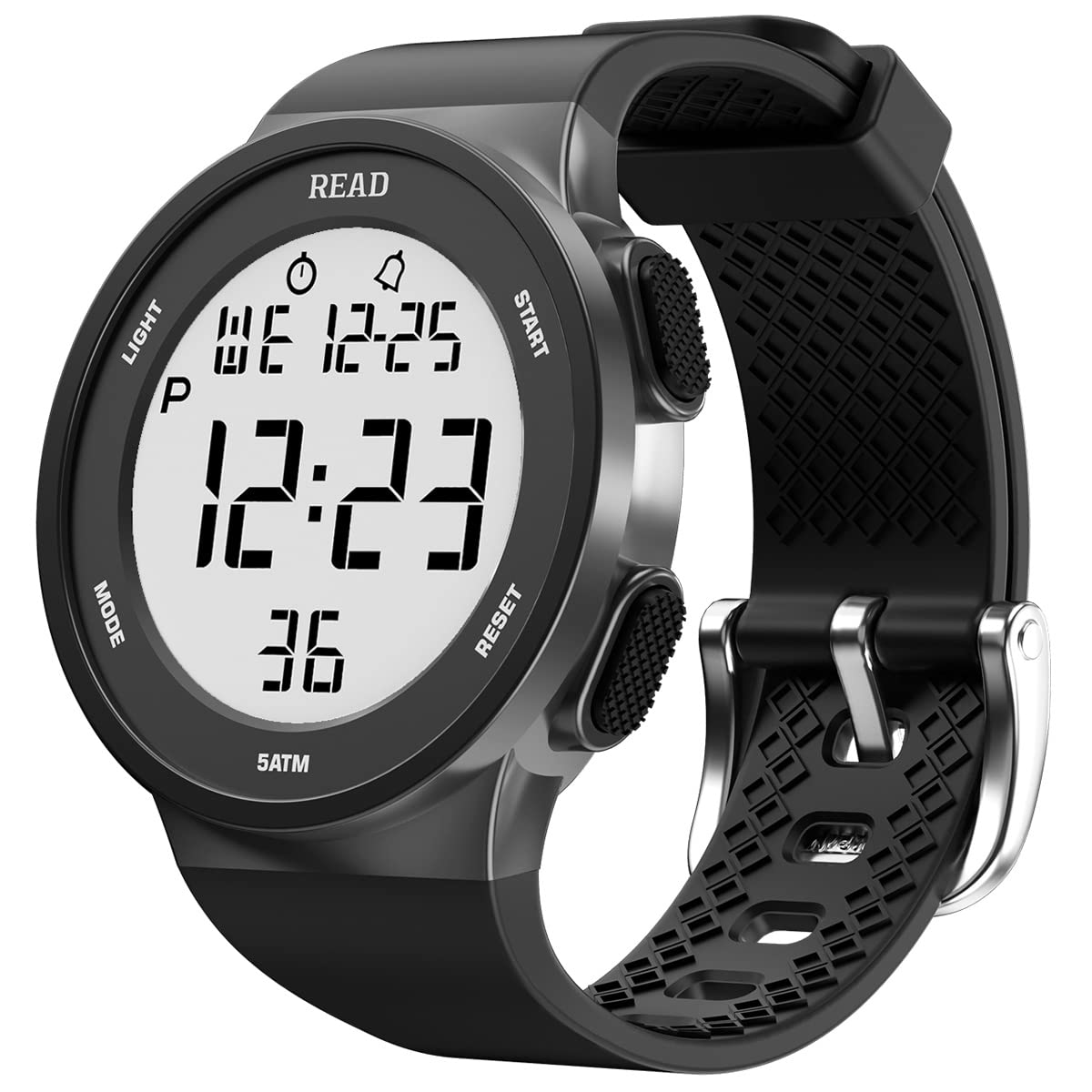 Sports Digital Watch for Women, Outdoor Military Watches with Alarm, Stopwatch, Calendar, LED Display and Shockproof