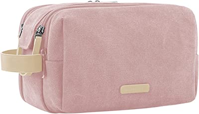 Toiletry Bag for Women, Travel Toiletry Organizer Dopp Kit Water-resistant Shaving Bag for Toiletries Accessories, Pink