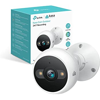          Kasa 4MP 2K Security Camera Outdoor Wired, IP65, Starlight Sensor & 98 Ft Night Vision, Motion/Person Detection, 2-Way Audio w/Siren, Cloud/SD Card Storage, Alexa &Google Assistant Compatible