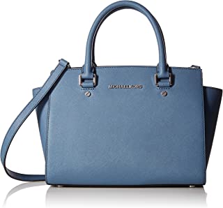 Selma Medium Satchel Denim Leather