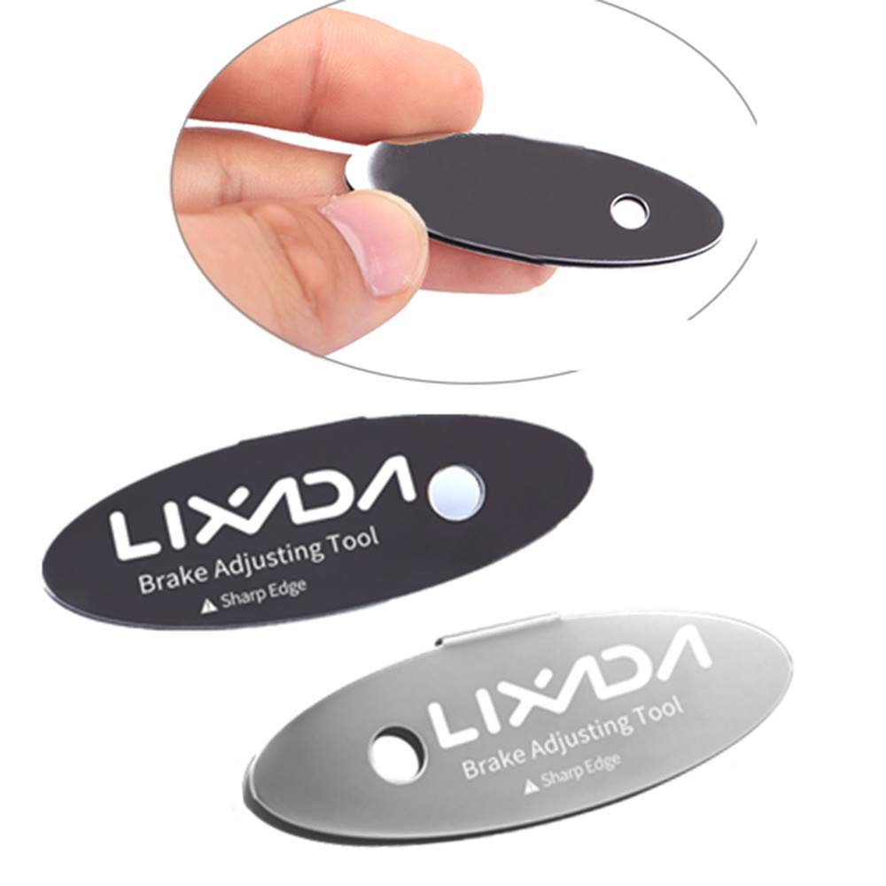 Lixada 1/2/4PC Disc Brake Pads Adjusting Tool Bicycle Pads Mounting Assistant Brake Pads Disc Brake Pads for Mountain Bike Rotor Alignment Tools Spacer Bike Repair Kit