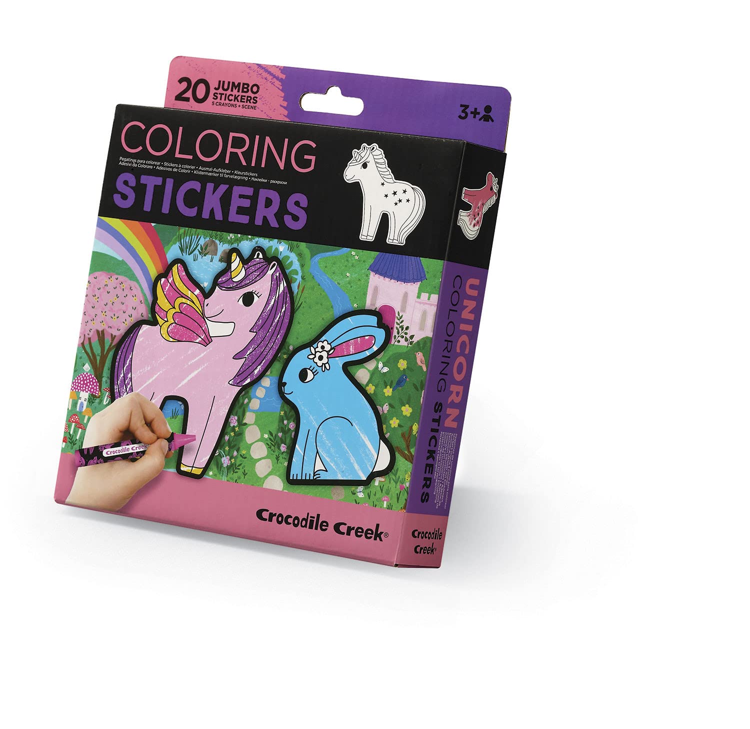 Crocodile Creek Unicorn Garden Coloring Stickers, 1 EA