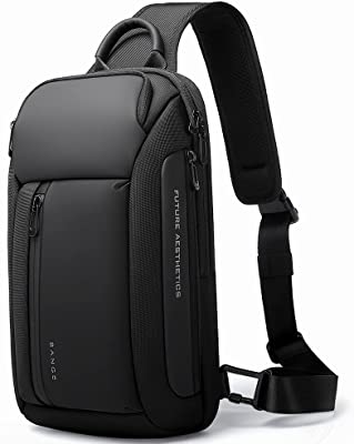 Sling Bag, Waterproof Men's Chest Bag Shoulder bags Crossbody Sling Backpack for Men…