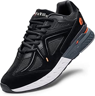 Extra Wide Walking Shoes for Men Wide Width Sneakers for Flat Feet Arch Fit Heel Pain Relief - Rebound Core