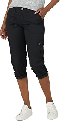 Women's Flex-to-go Mid-Rise Relaxed Fit Cargo Capri Pant