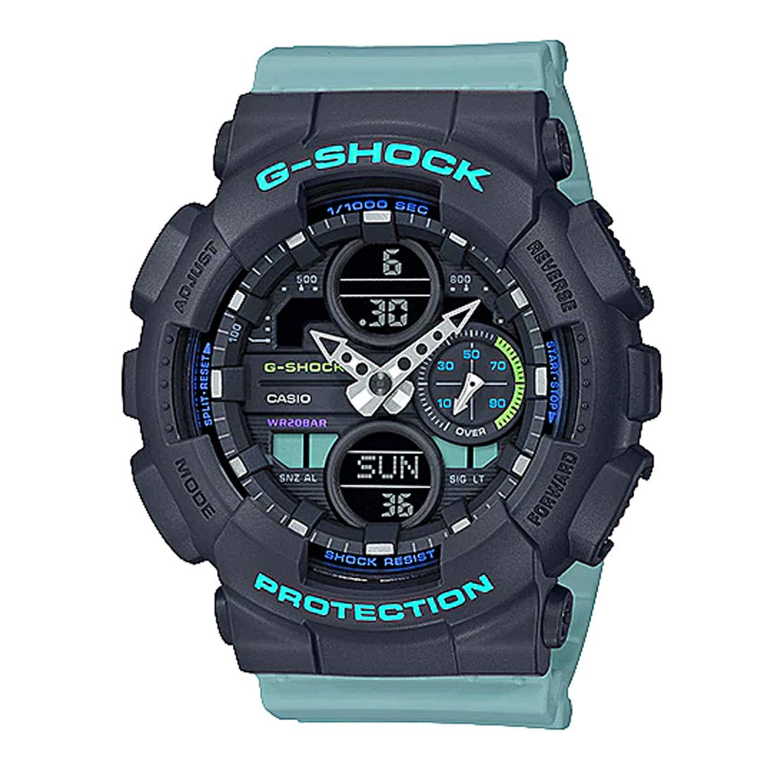 Ladies G-Shock S-Series Blue Resin Band Watch GMAS140-2A