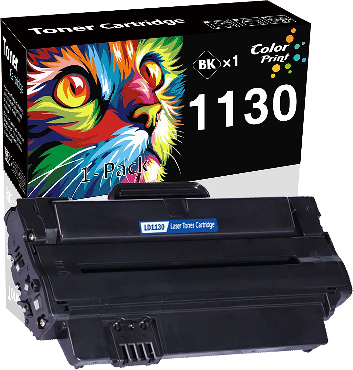         ColorPrint Compatible Toner Cartridge Replacement for Dell 330-9523 7H53W Work with 1130 1135n 1130n 1133 1135 Laser Printer (1-Pack, Black)       