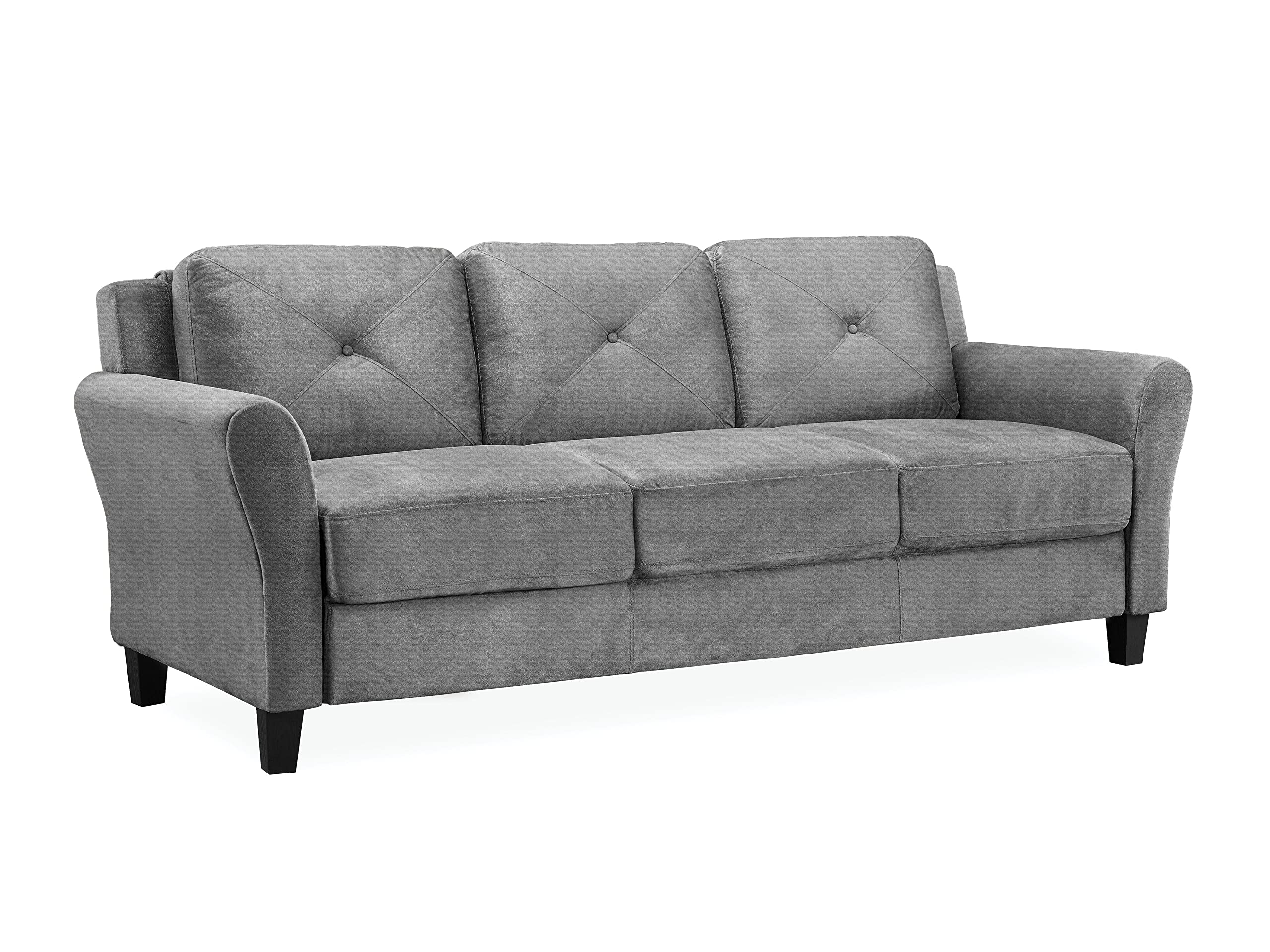 Lifestyle Solutions Harrington Sofa in Grey, Dark Grey