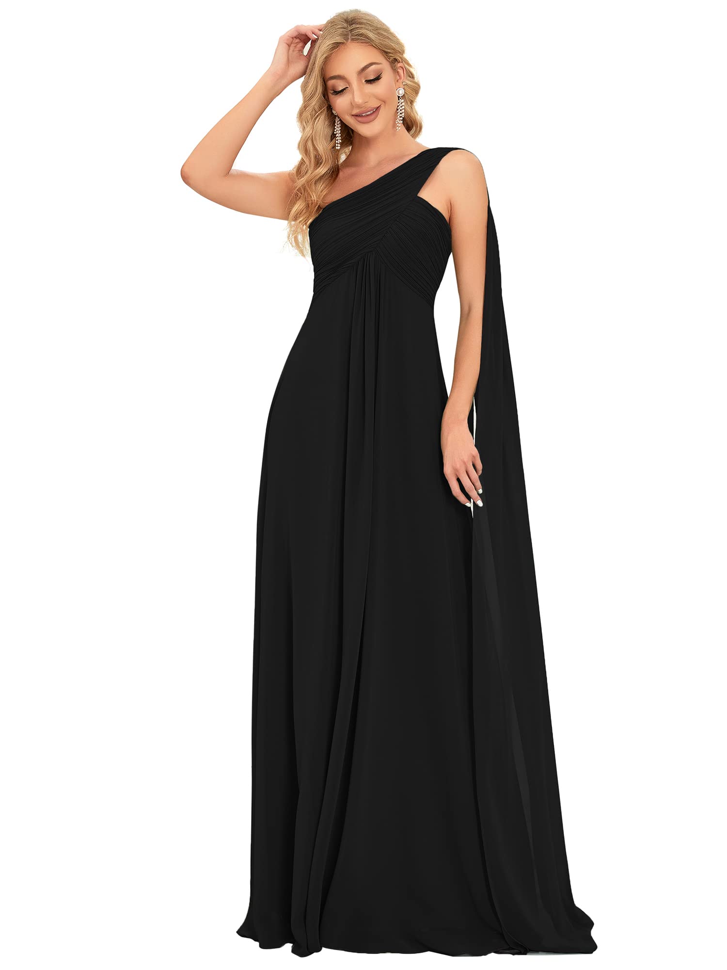 Women's One-Shoulder Evening Gown 09816