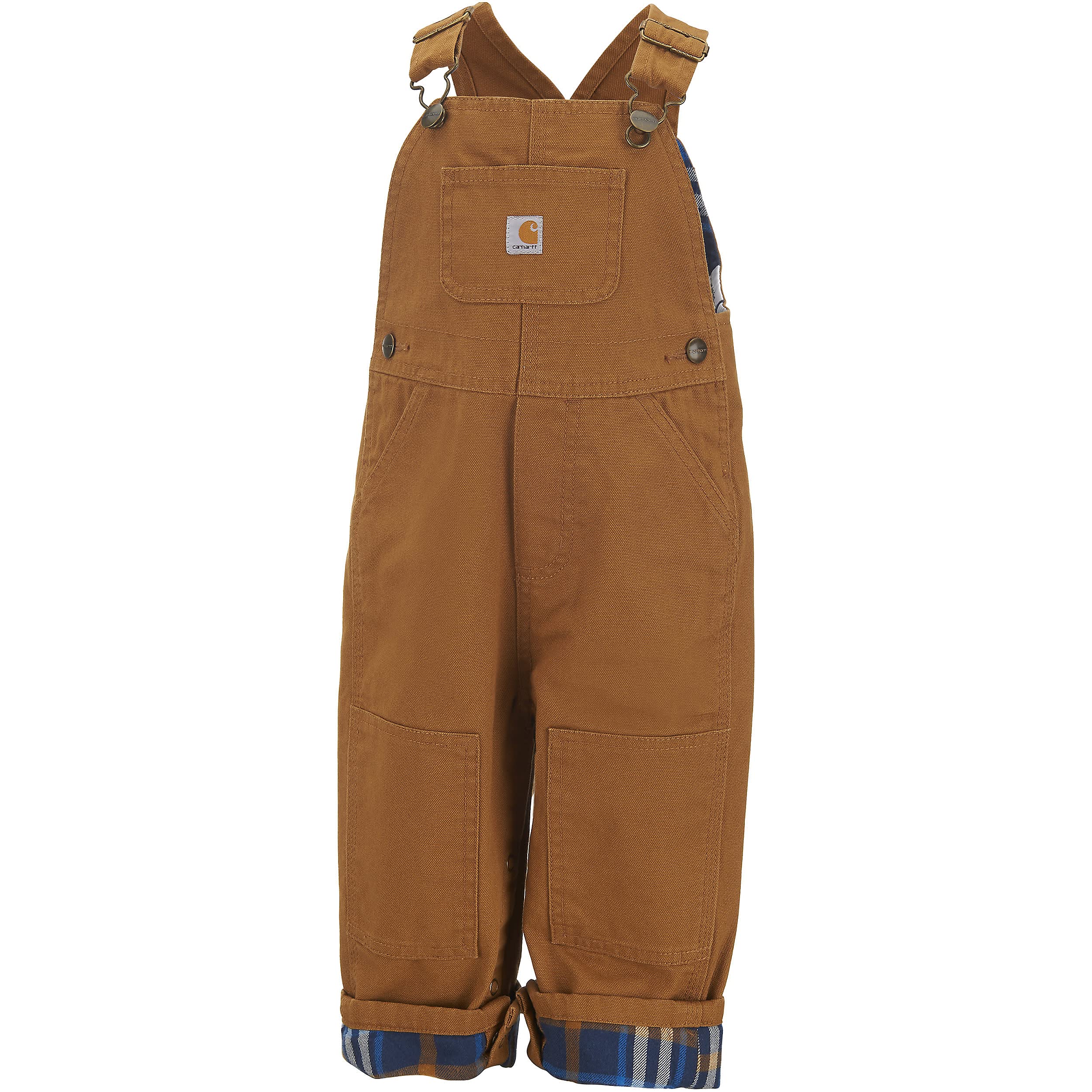Carhartt Baby Boys' Canvas Overall Flannel Lined