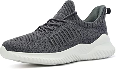 Walking Shoes for Men Breathable Tennis Running Gym Sneakers Slip On Memory Foam Lightweight Shoes