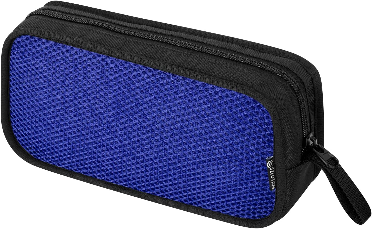         Cable Organizer Case Bag Portable Travel Computer Accessories Organizer Zipper Mesh Pouch for Laptop Mouse, Power Bank, USB, Adapter, Charger-Blue       