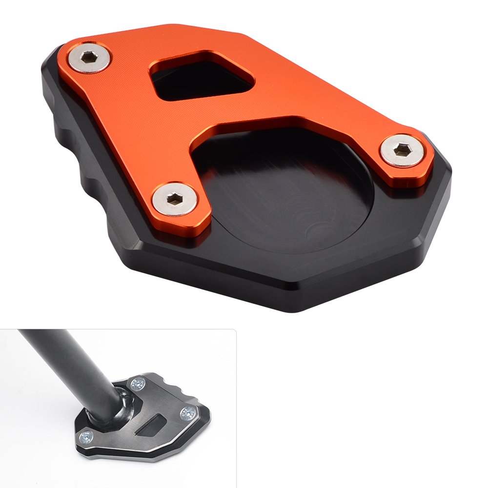 NICECNC Black Kickstand Kick Side Stand Extension Plate Compatible with KTM 690 SMC R/Enduro R 2019-2021,1050 1090 1190 1290 Adventure 2014 2015 2016 2017 2018 2019 2020