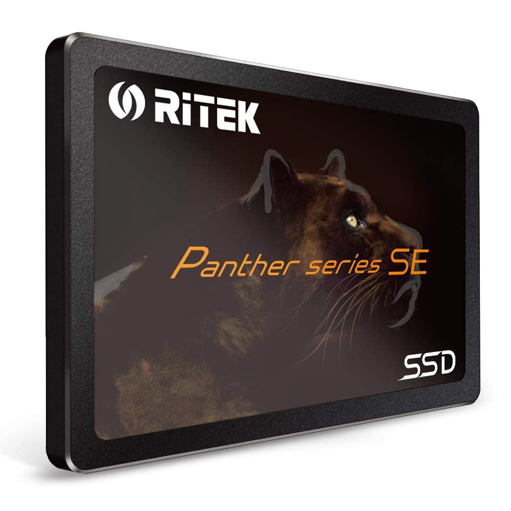 Ritek 120GB SSD (Internal Solid State Drive) 3D NAND 2.5" SATA III 6Gb/s Ultra Slim 7mm Up to 550 MB/s Panther SE