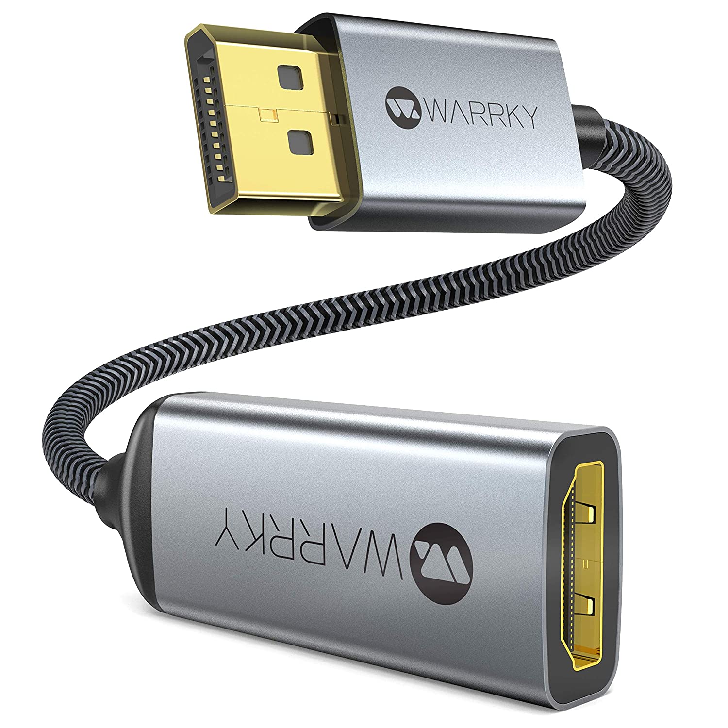         4K DisplayPort to HDMI Cable and Adapter Bundle, Compatible with Lenovo, HP, DELL, GPU, AMD, NVIDIA, More - Passive, Uni-Directional       