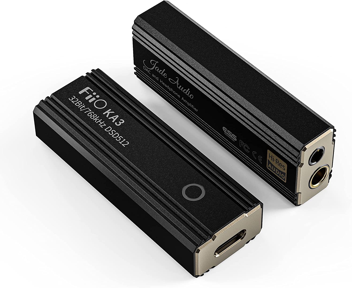         FiiO JadeAudio KA3 Headphone Amps Tiny Amplifier USB DAC High Resolution Supports 32bit/768kHz and DSD512 Headphone Outputs 3.5mm/4.4mm for Smartphones/Laptop/PC/Players       