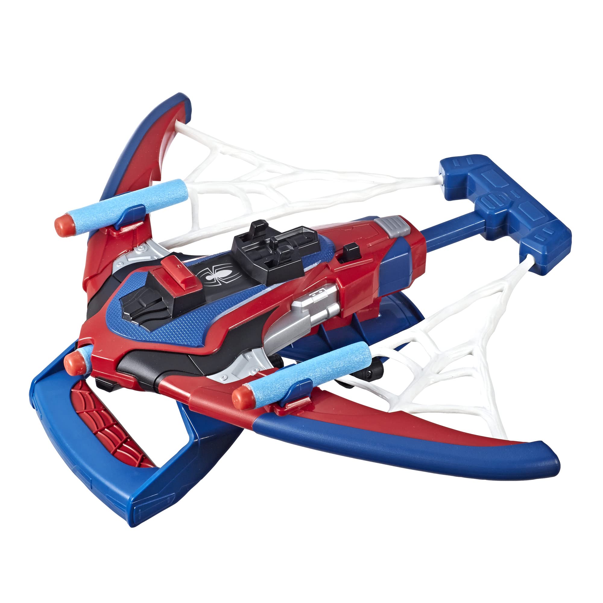 Marvel Spider-Man Web Shots Spiderbolt NERF Powered Blaster Toy, Fires Darts, Includes 3 Darts and Instructions, for Kids Ages 5 and Up (Amazon Exclusive)