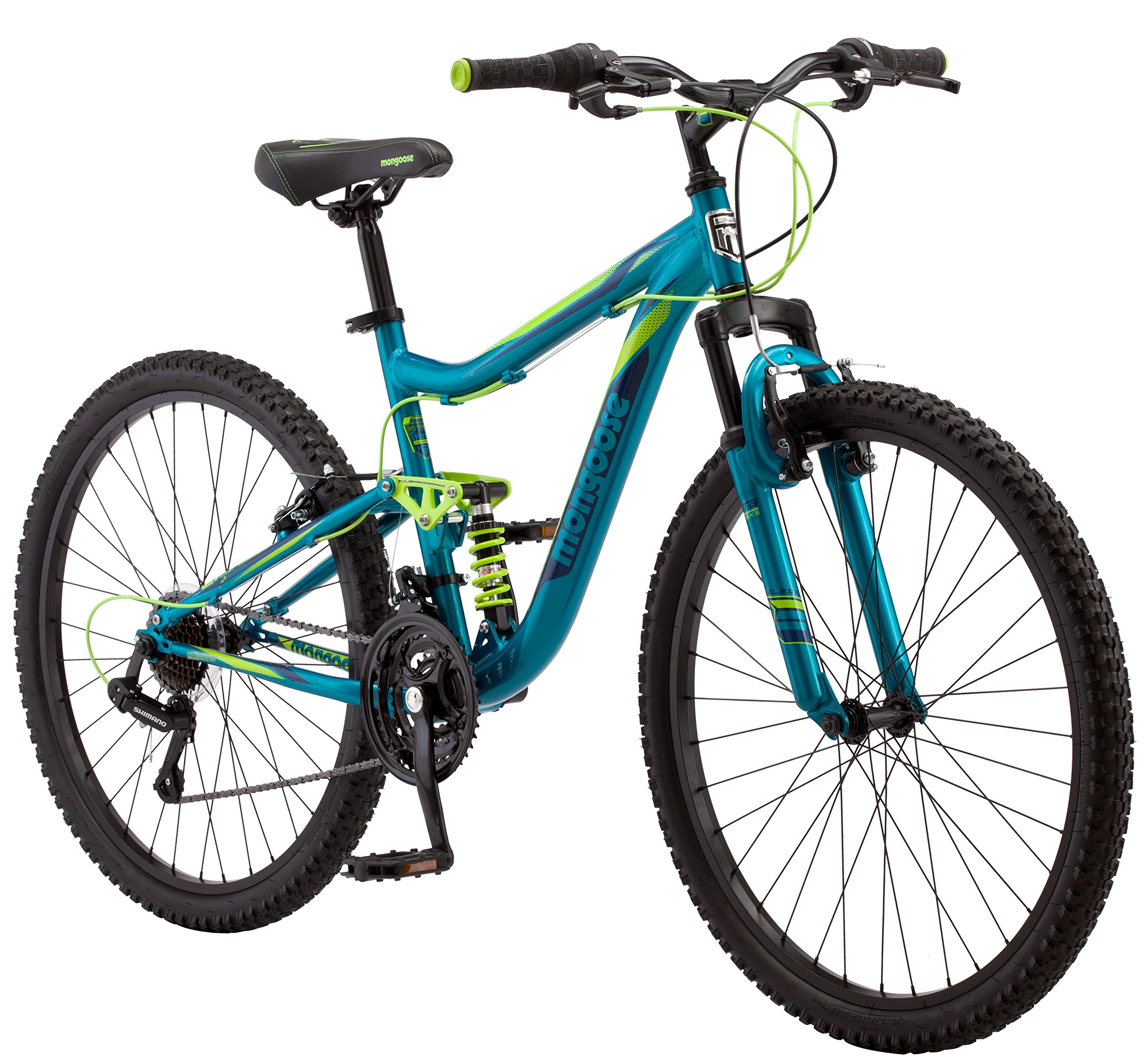 Mongoose Status Mountain Bike, Mens and Womens, Aluminum Frame, Multiple Colors