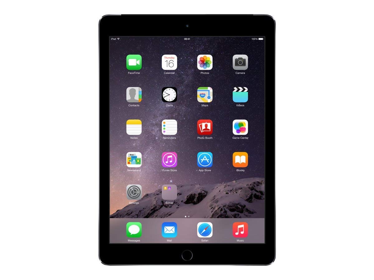 Apple iPad Air 2, 16 GB, Space Gray (Renewed)