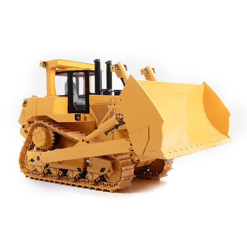 1/14 Metal Hydraulic RC Bulldozer DXR2 I6S Radio Sound Pump ESC Motor JDM-98