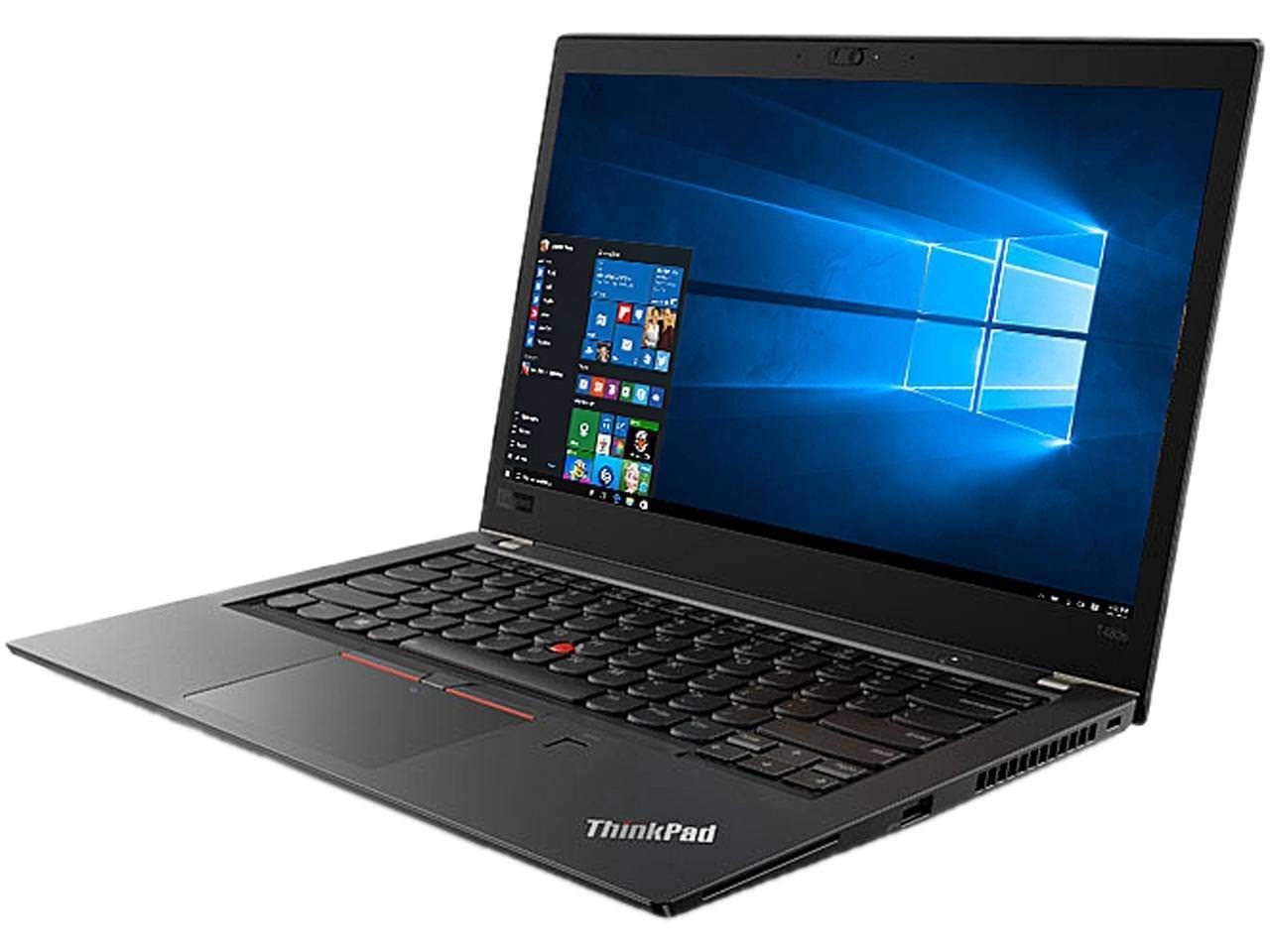Lenovo ThinkPad T480s Laptop, 14 IPS FHD (1920x1080) Matte Display, Intel Core i7-8650U 4.20 GHz, 24GB RAM, 512GB SSD, Fingerprint Reader, Supported Windows 10 Pro, Black Color, Renewed