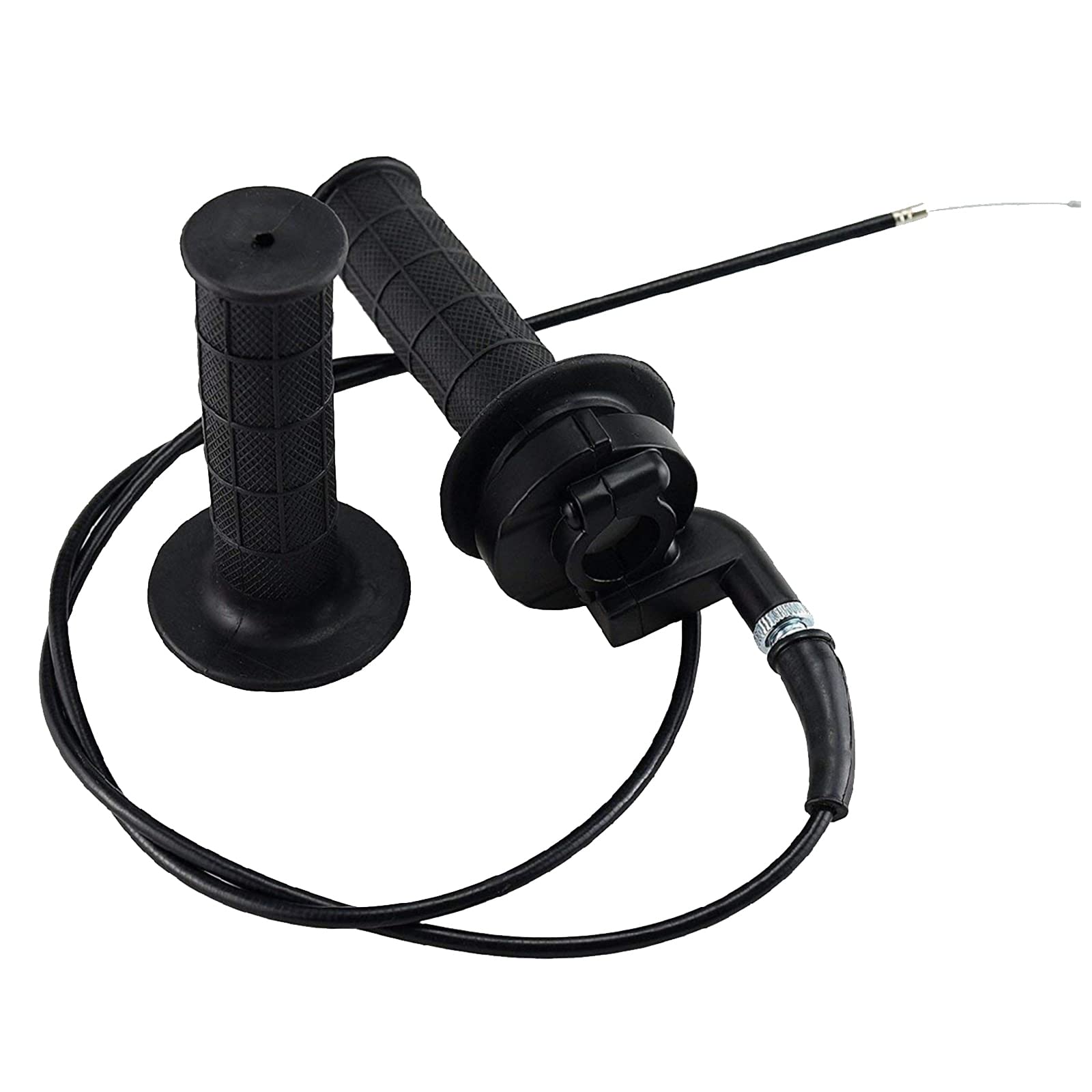 Throttle Handle Grips and Cable for ATV Quad Pit Bike Dirt Bike Baja Mini Bike Mb165 Mb200 196cc 200cc Doodlebug Bike Fit for 22mm Bar by TOPEMAI