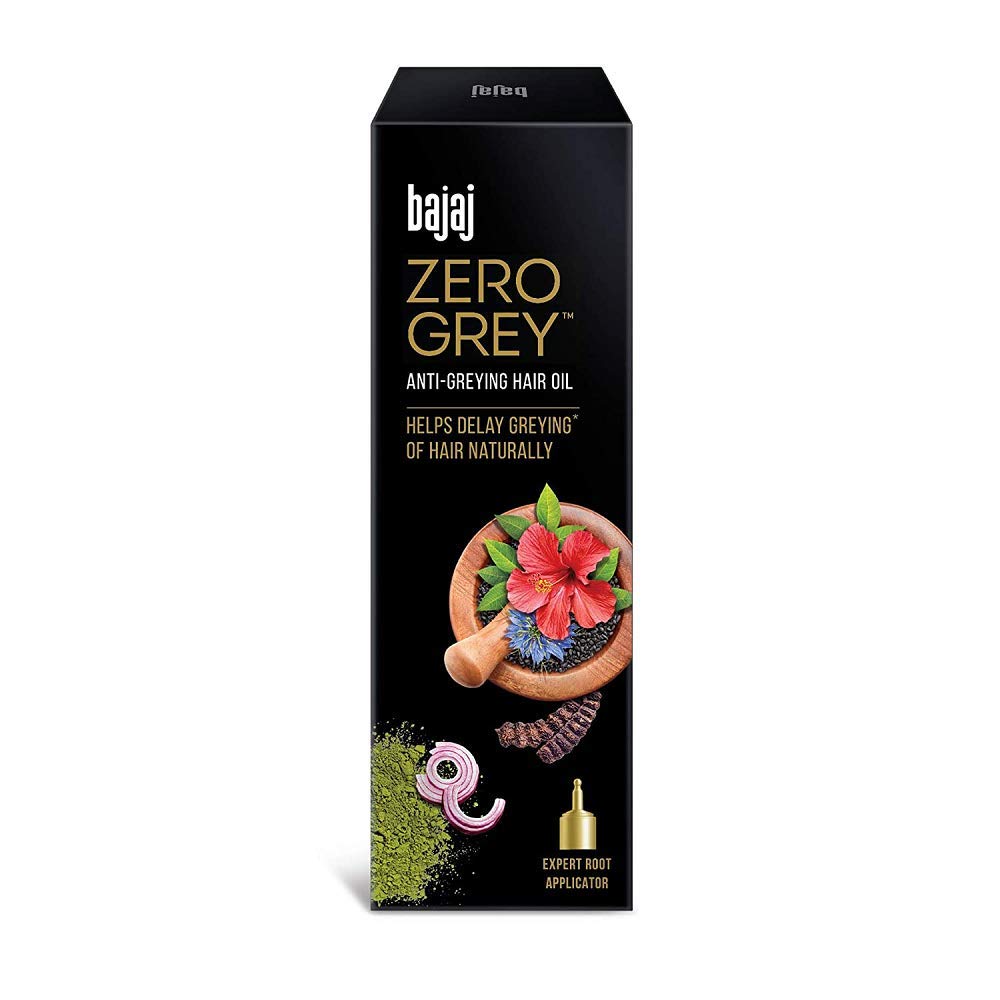 Bajaj Zero Grey Anti-Greying Hair Oil For Hair Growth - 200ml