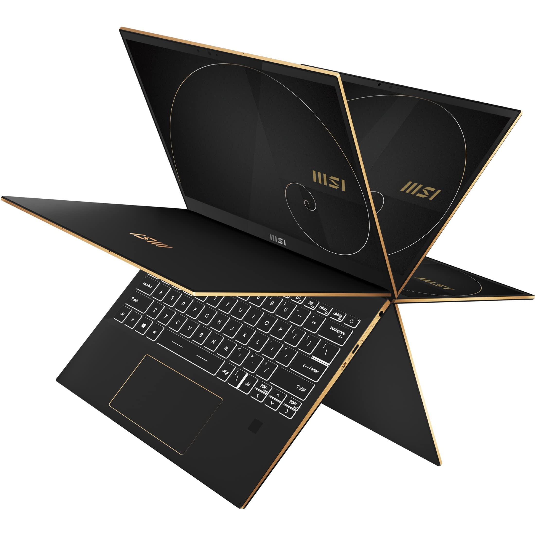 MSI Summit E13 Flip Evo 13.4" FHD+ 120hz Touch 2 in 1 Business Laptop: Intel Core i7-1260P Iris Xe 16GB LPDDR5 512GB NVMe SSD, 360-Degree Flip, Thunderbolt 4, MSI Pen, Win 11 Pro: Ink Black A12MT-002