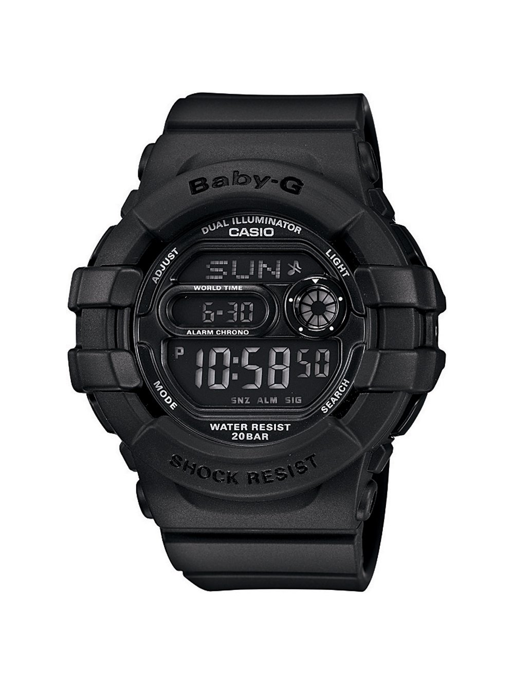 Women's BGD140-1ACR Baby-G Shock-Resistant Multi-Function Digital Watch