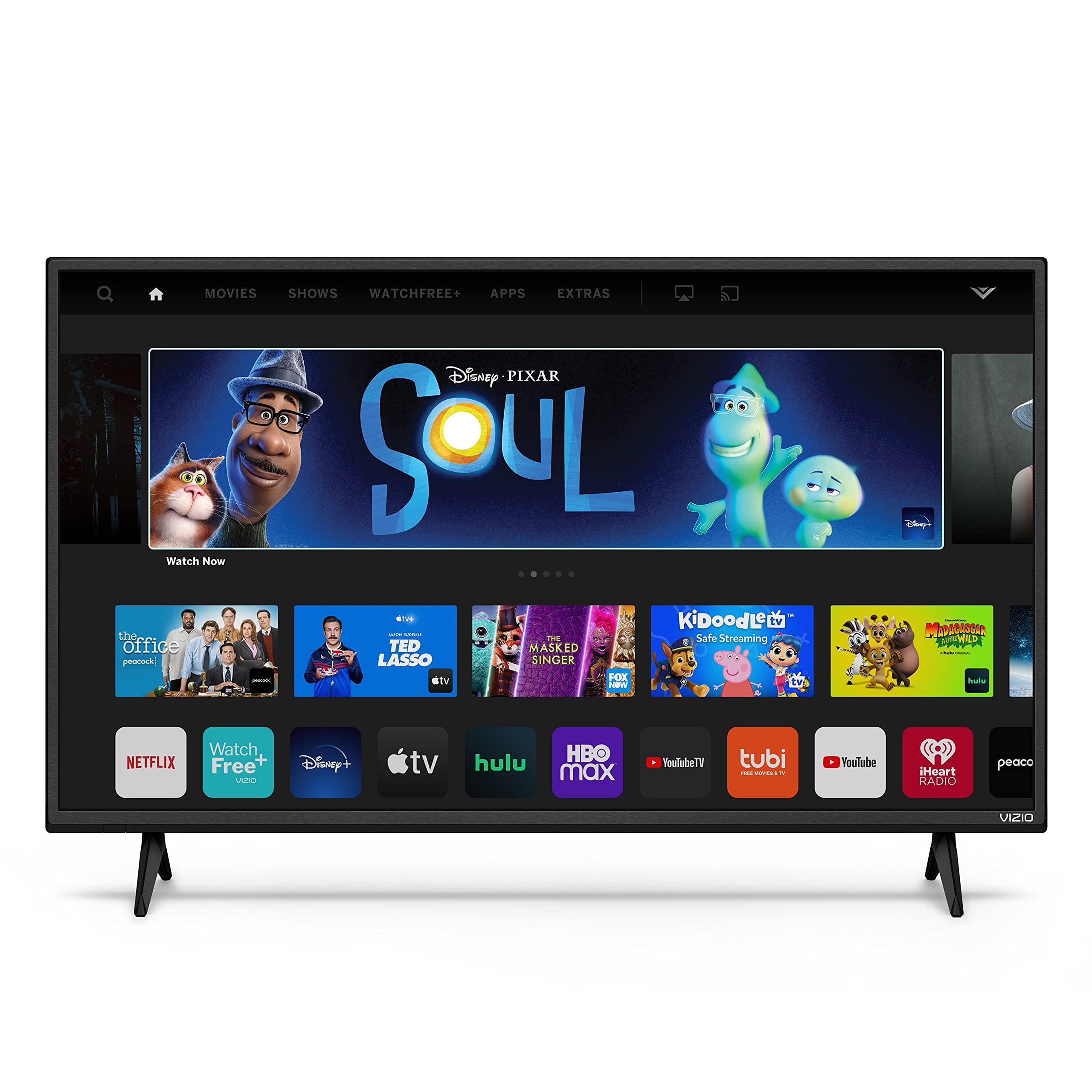 VIZIO 32-inch D-Series 720p Smart TV with Apple AirPlay and Chromecast Built-in, Screen Mirroring for Second Screens, & 150+ Free Streaming Channels, D32h-J09, Model (Renewed), 32 inches