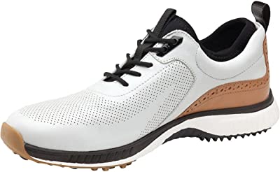 Men's XC4 H1-Luxe Hybrid Golf Shoes | Waterproof Leather | Lightweight | Memory-Foam Cushioning
