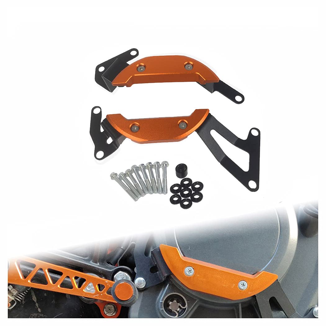 allroundsupplier for KTM DUKE390 RC390 Duke250 RC250 Engine Guard for Duke 250 390 ADV RC 250 390 Engine Slider Cover Protector 2021 2020 2019 2018 2017 (Orange)