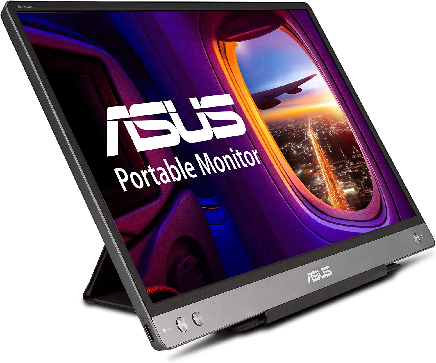         ASUS ZenScreen MB14AC 14” Portable USB Type-C Monitor, 1080P Full HD, IPS, Eye Care, Anti-glare surface, External Screen for Laptop, Hybrid Signal Solution       