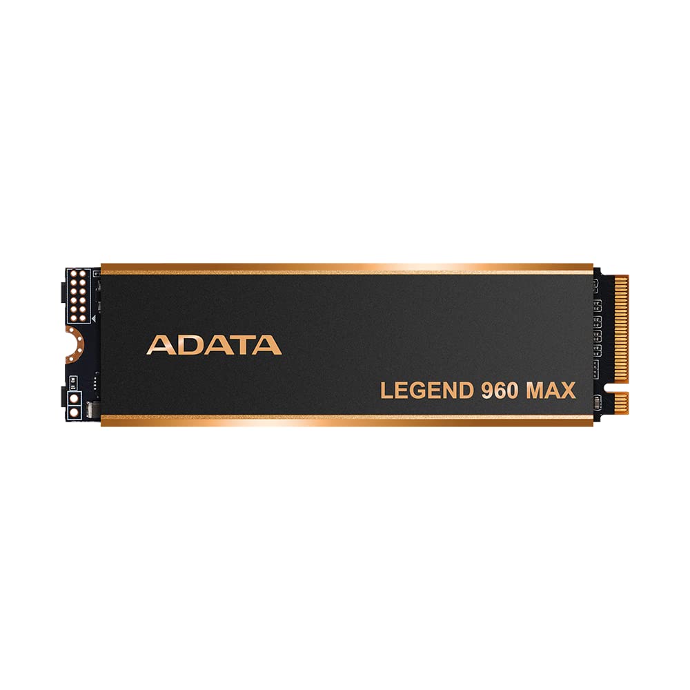 ADATA Legend 960 Max with Heatsink 2TB PCIe Gen4x4 NVMe M.2 Internal Gaming SSD Up to 7,400 MB/s PS5 Compatible (ALEG-960M-2TCS)