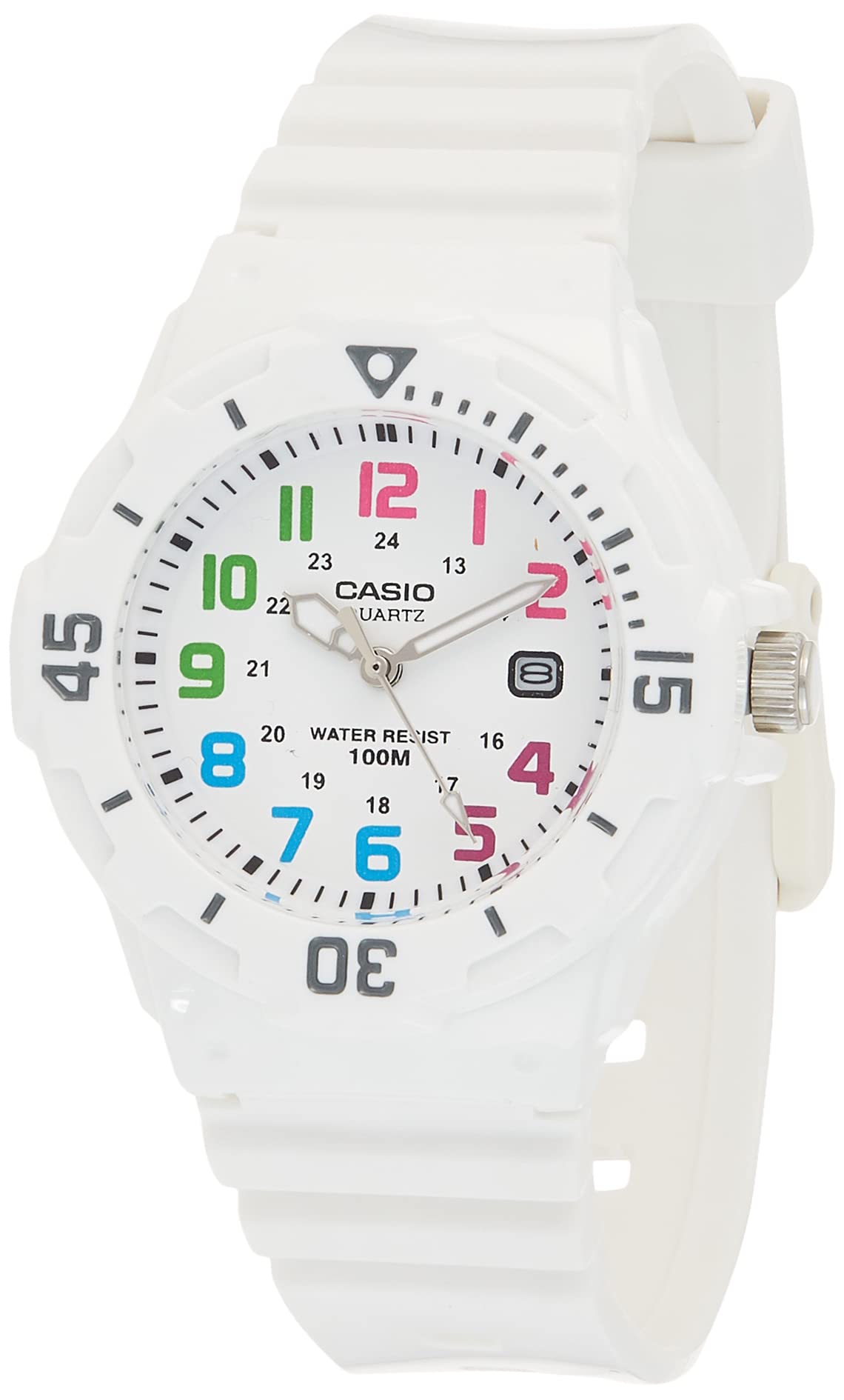 LRW200H-7B Women's Dive Surf Series Sports White Dial White Strap Date Watch