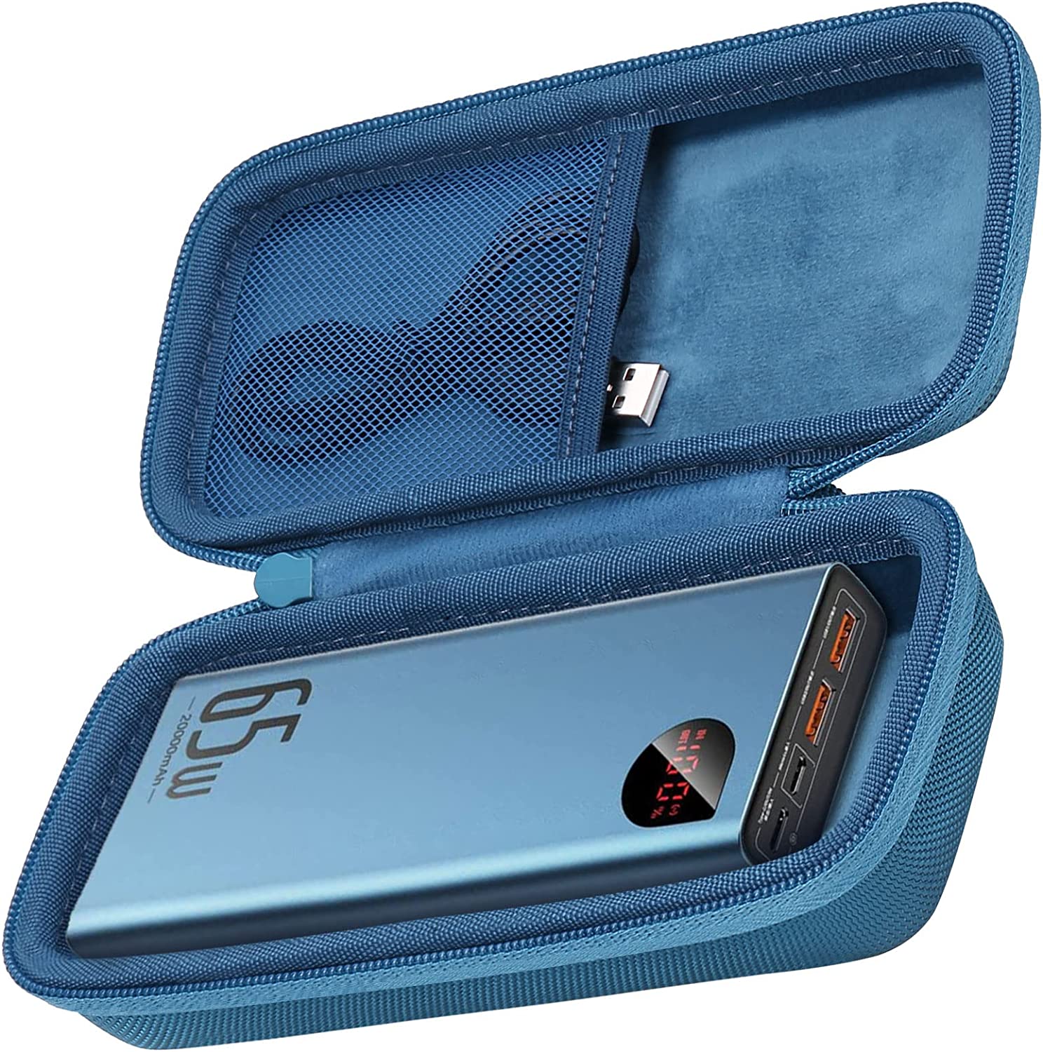         co2CREA Hard Case Replacement for Baseus Power Bank 65W 20000mAh Laptop Portable Charger Fast Charging Battery Pack, Blue Case       