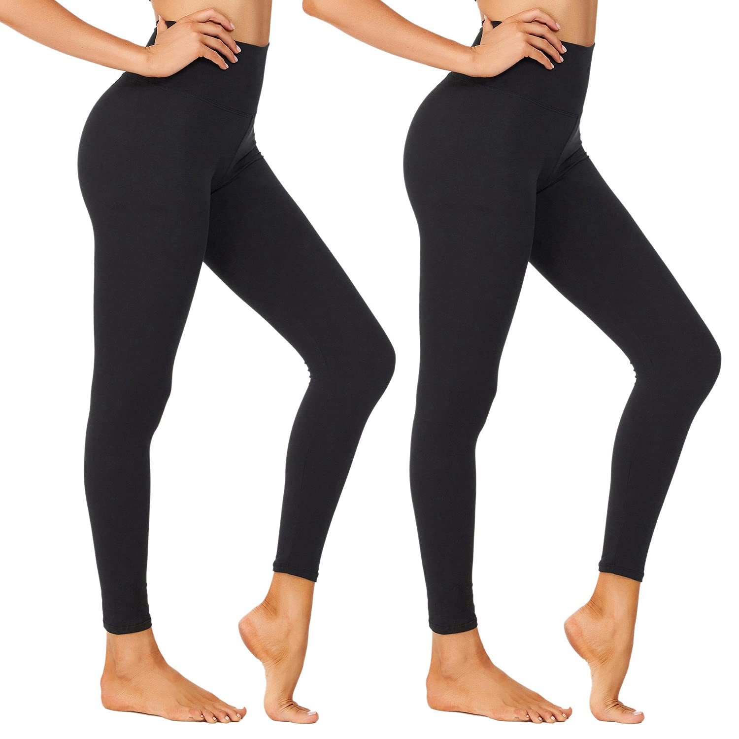 Buttery Soft Leggings for Women - High Waisted Capri Tummy Control Yoga Pants for Workout, Running Reg & Plus Size