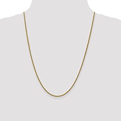          14k Yellow Gold 18 Inch 2mm 3 Wire Wheat Chain Necklace Pendant Charm Spiga Fine Jewelry For Women Gifts For Her        