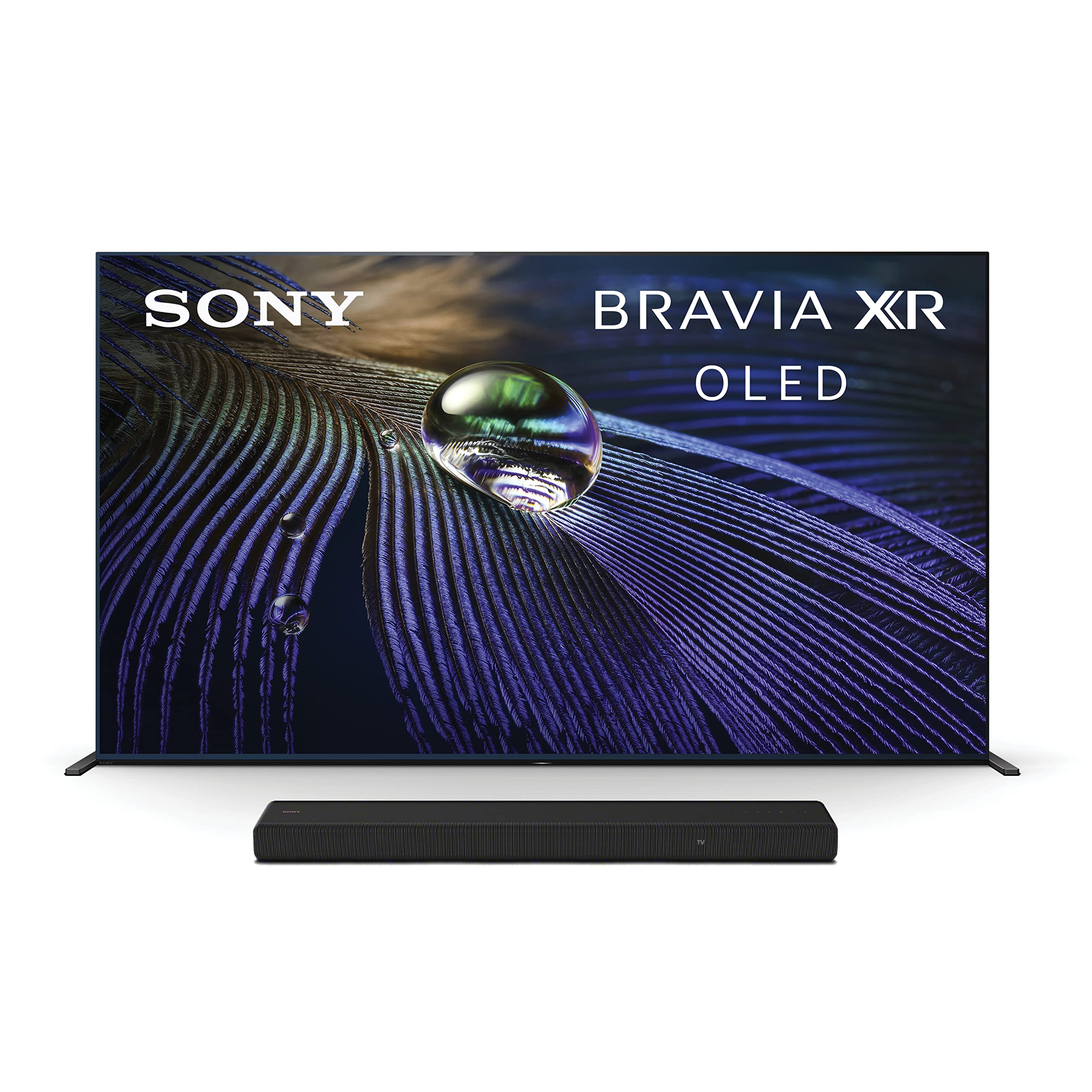 Sony A90J 55 Inch TV: BRAVIA XR OLED 4K Ultra HD Smart Google TV with Dolby Vision HDR and Alexa Compatibility XR55A90J- 2021 ModelwithSony HT-A3000