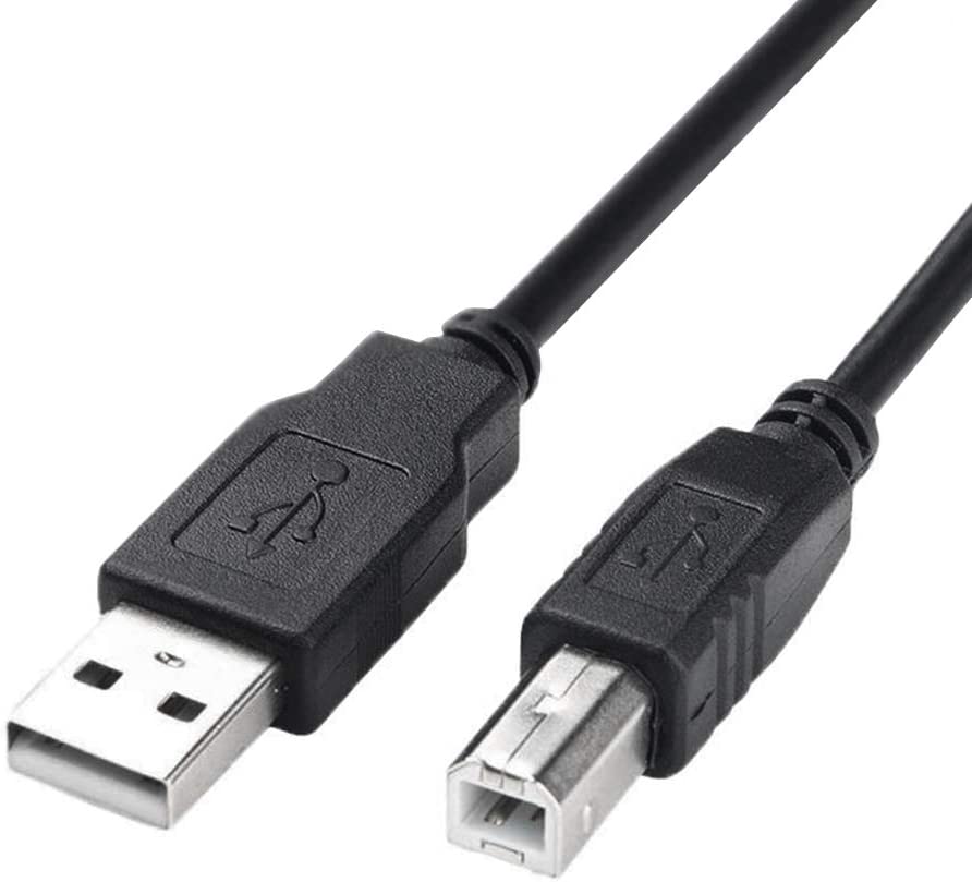         Printer Cable to Computer USB Printer Scanner Cable High Speed A Male to B Male Cord Compatible with HP, Canon, Dell, Epson, Lexmark, Xerox, Samsung and More (10FT)       