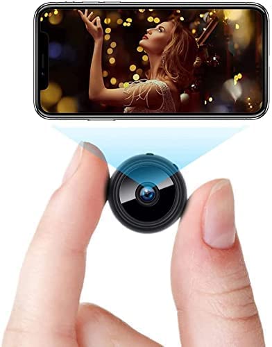 Wireless Security WiFi Camera Mini Hidden Spy Small IP Cameras Smart Home Night Virsion Magnetic Camcorder Surveillance,Built-in Battery, APP Real-time View,Card Direct Recording, 150°Wide Angle
